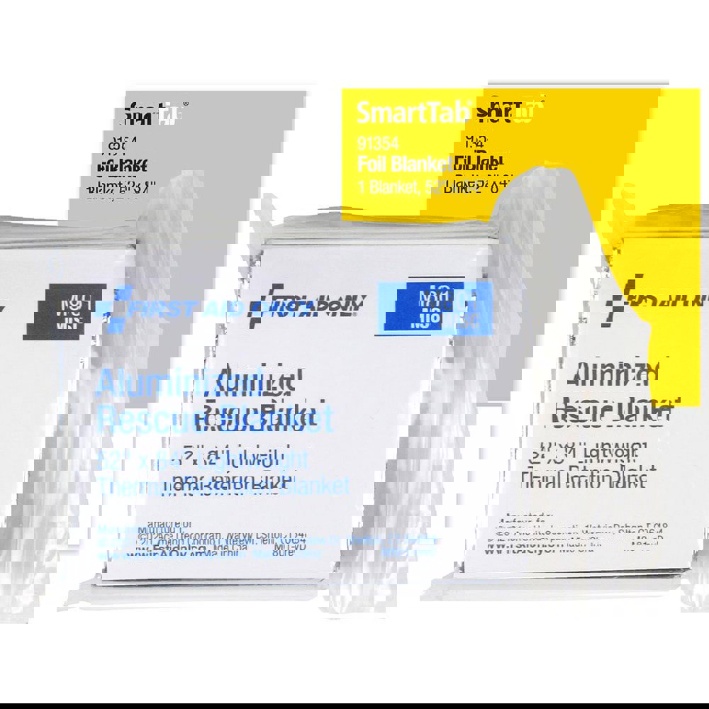 SmartCompliance Aluminized Rescue Blanket, 52 x 84, Silver